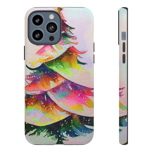 Swooshy Christmas Tree - Impact Resistant Phone Case iPhone 13 Pro Max Matte